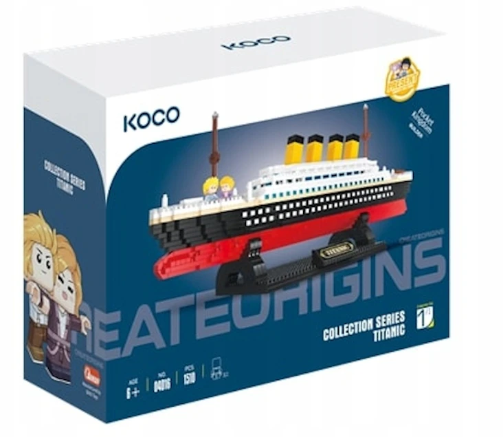 M&Z 042275 Koco StatybiniŲ KaladĖLiŲ Laivas Titanic 1510 El