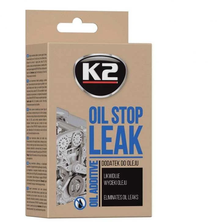Priemonė variklio alyvai K2 Stop Leak, 50 ml