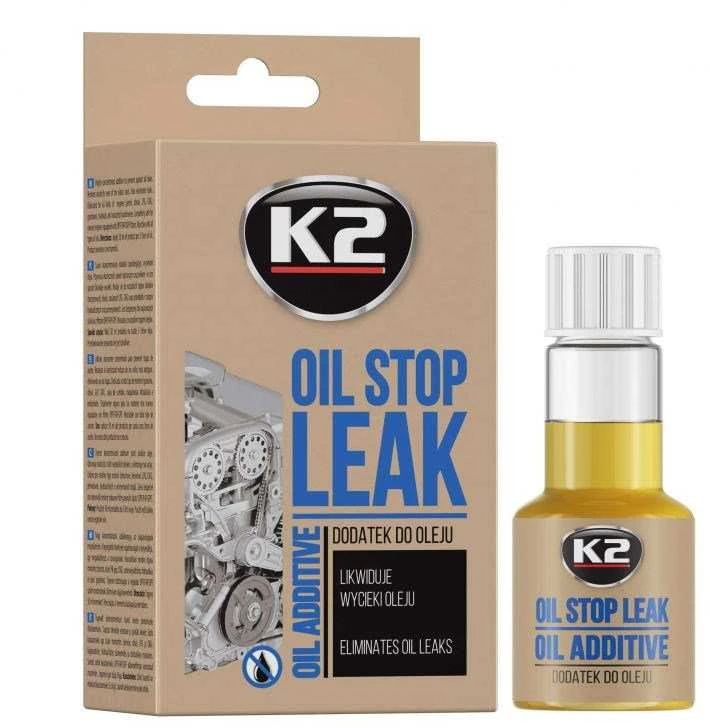 Priemonė variklio alyvai K2 Stop Leak, 50 ml