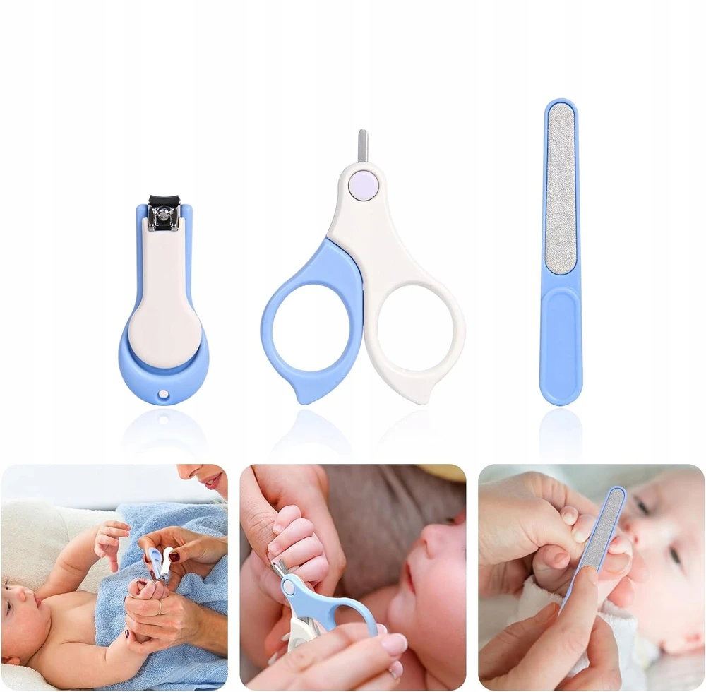 NAGAŲ PRIEŽIŪROS RINKINYS 4IN1 KŪDIKLIŲ VAIKŲ ABS PLIENINĖ HIGIENOS DĖKLĖ