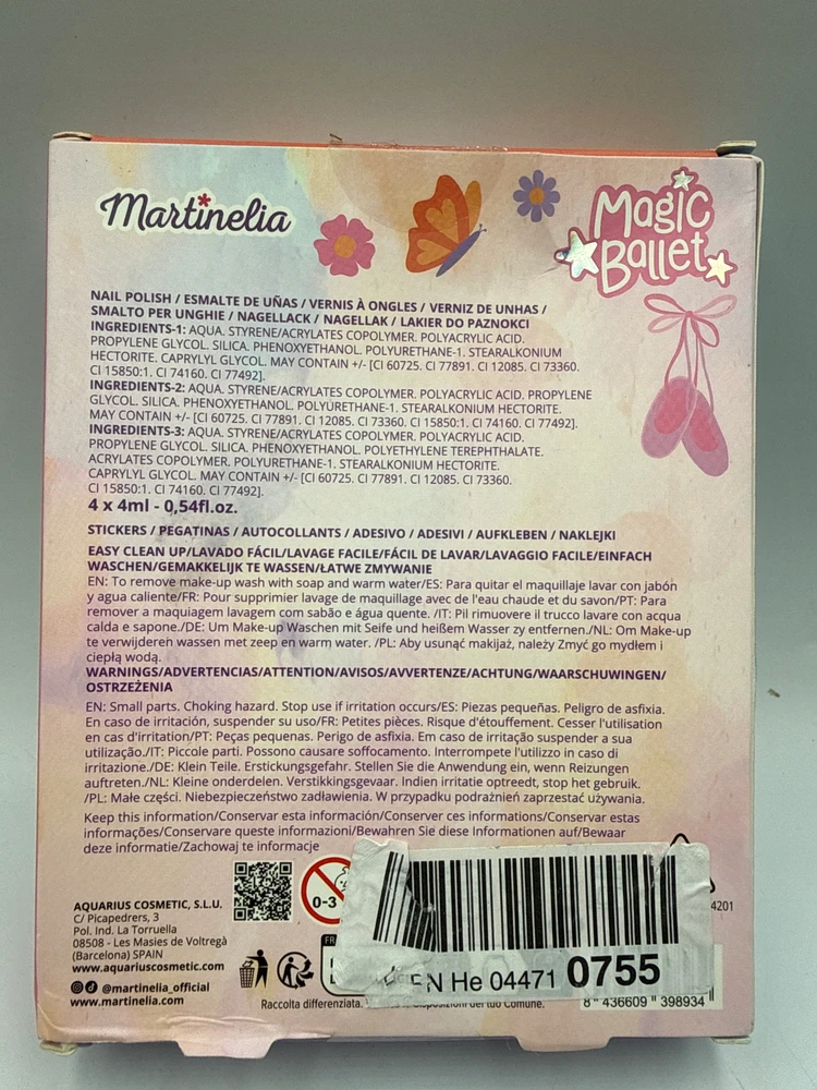 Martinelia Martinellia Magic Ballet Nail Art Set nagų dailės rinkinys vaikams