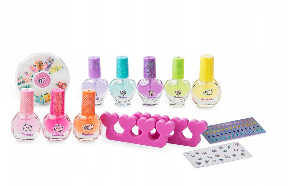 Nagų priežiūros rinkinys Martinelia Girl Boss Mega mergaitėms, 4 x 3,5 ml