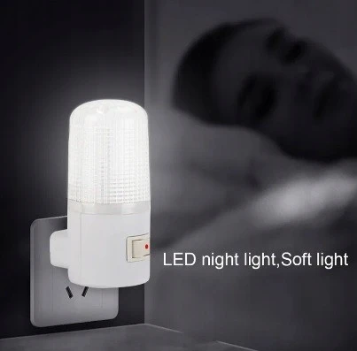 Naktinė lempa kontaktui su 3 LED jungikliu