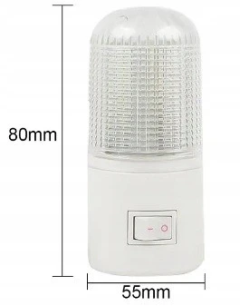 Naktinė lempa kontaktui su 3 LED jungikliu