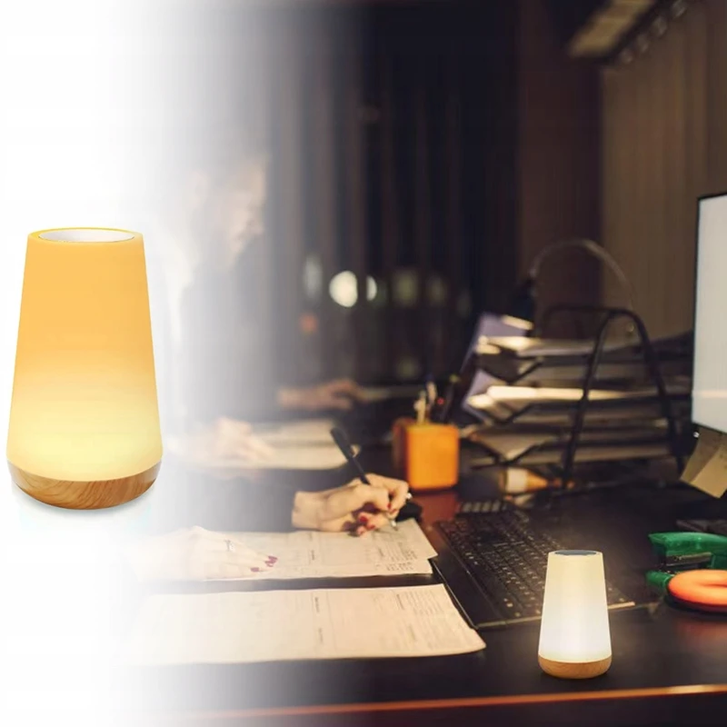 Bez Marki Naktinė lempa LED WIELOKOLOROWA USB Pultas DOTYK ŁADOWANA 13 KOLORÓW