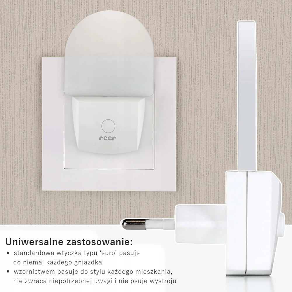 Naktinė šviesa - REER - 52390 - 0.5 W - Šilta balta - Integruota LED
