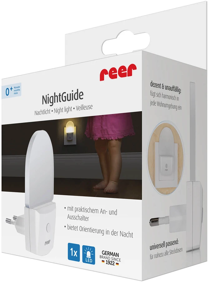 Naktinė šviesa - REER - 52390 - 0.5 W - Šilta balta - Integruota LED