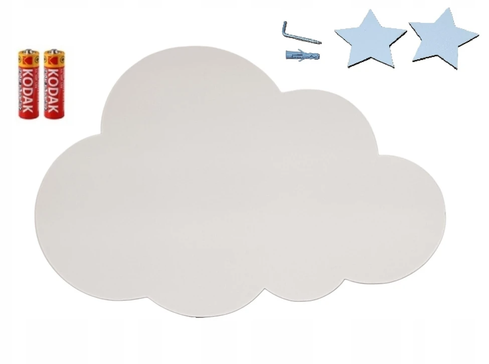 Naktinio debesies lempa COLORS, kurią galima rinktis iš LED CLOUD BATTERY baterijų