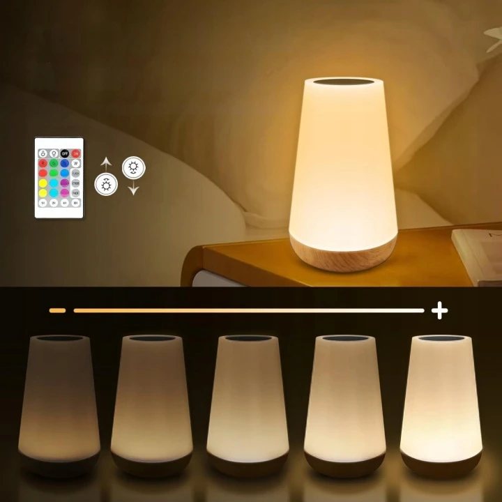 NAKTINIS LEMPAS VAIKAMS, LIETIMAS PRIJUNGTAMAS NAKTINIS LEMPAS SU RGB SPALVomis