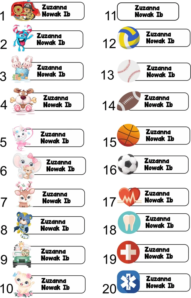 NAMEMAKERS PARDAVIMO ETIKETĖS PAVADINIMAS 56 vnt. DRABUŽIŲ ETIKETĖS