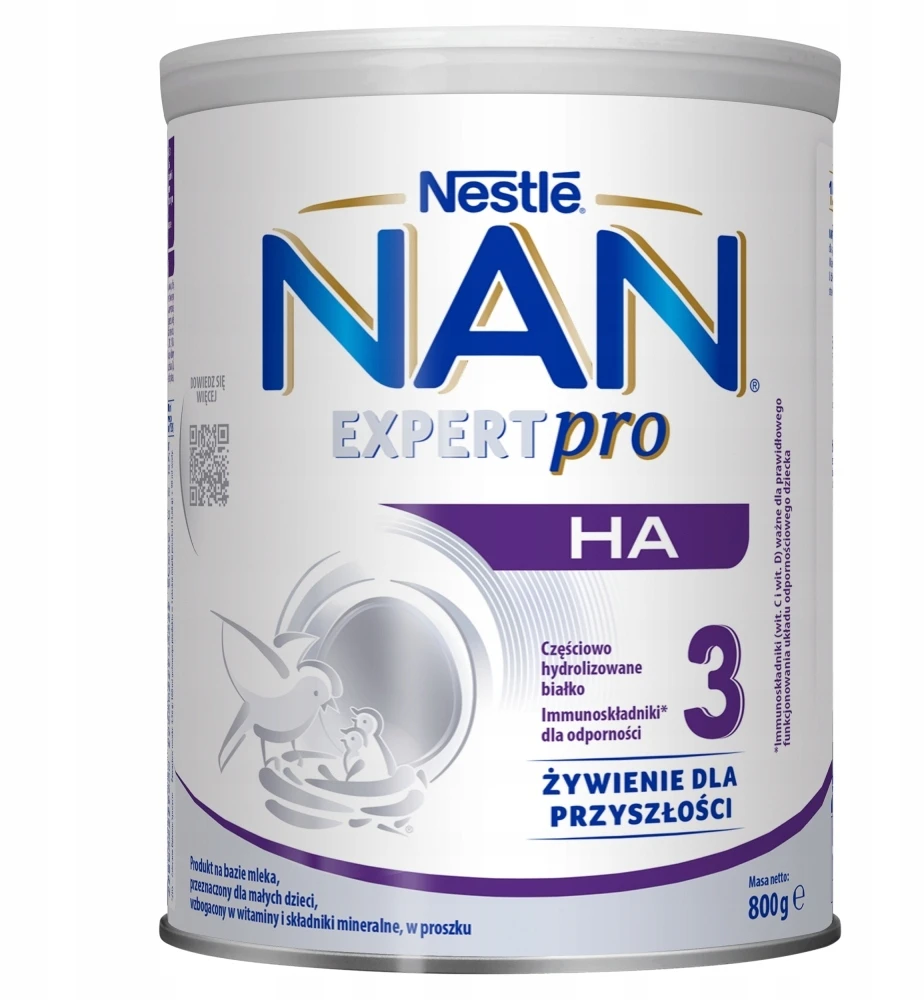 NAN EXPERTPRO HA 3 pieno milteliai tolesniam naudojimui per 10 mėnesių 2x 800g