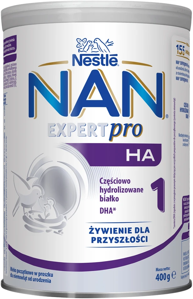 NAN ExpertPro HA1 pienas kūdikiams 0-6 mėn Nestle 4x 400g