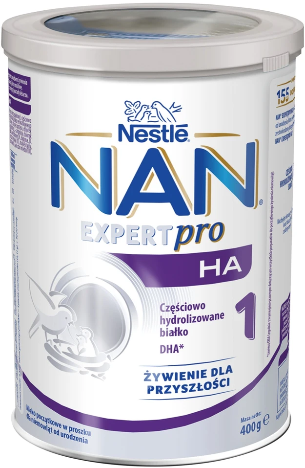 NAN ExpertPro HA1 pienas kūdikiams 0-6 mėn Nestle 4x 400g