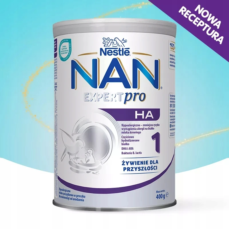 NAN ExpertPro HA1 pienas kūdikiams 0-6 mėn Nestle 4x 400g