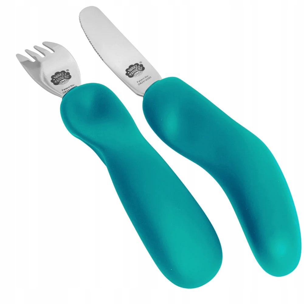 Nanas Manners 3 STAGE TEAL Mėlynas Stalo įrankiai 3-9 m