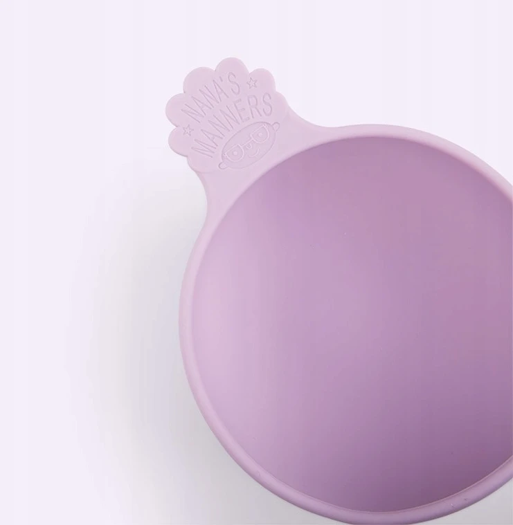 Nana's Manners PURPLE Silikoninis dubuo su siurbtuku