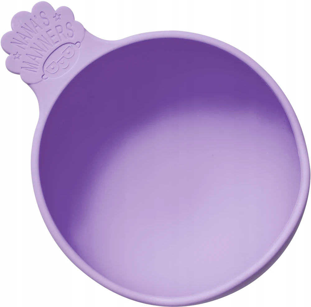 Nana's Manners PURPLE Silikoninis dubuo su siurbtuku