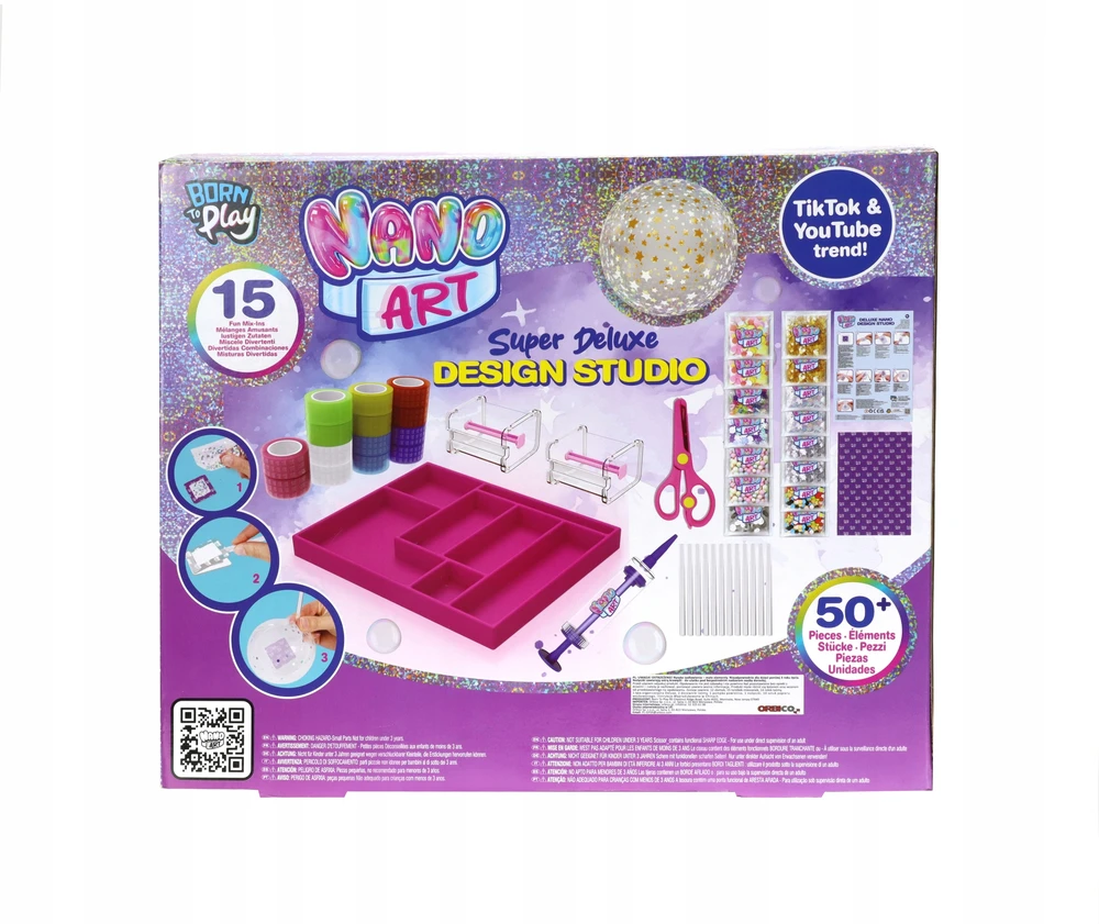 NANO ART Super Deluxe Design Studio kūrybinis rinkinys nano juostos organizatorius