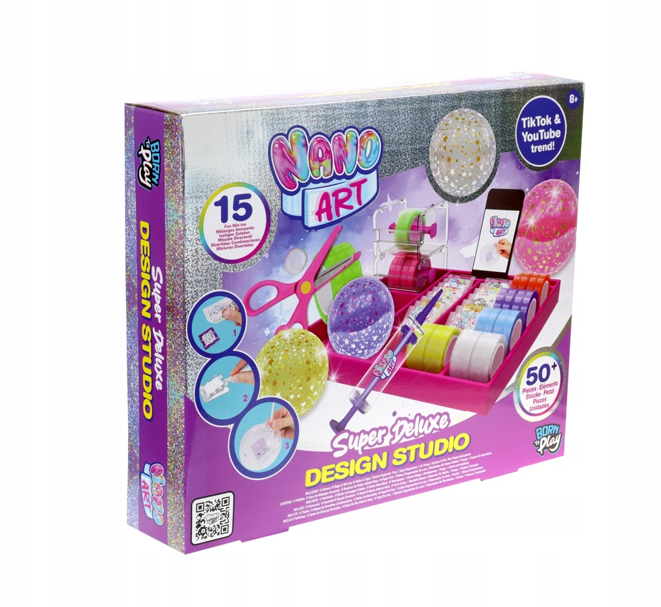 NANO ART Super Deluxe Design Studio kūrybinis rinkinys nano juostos organizatorius
