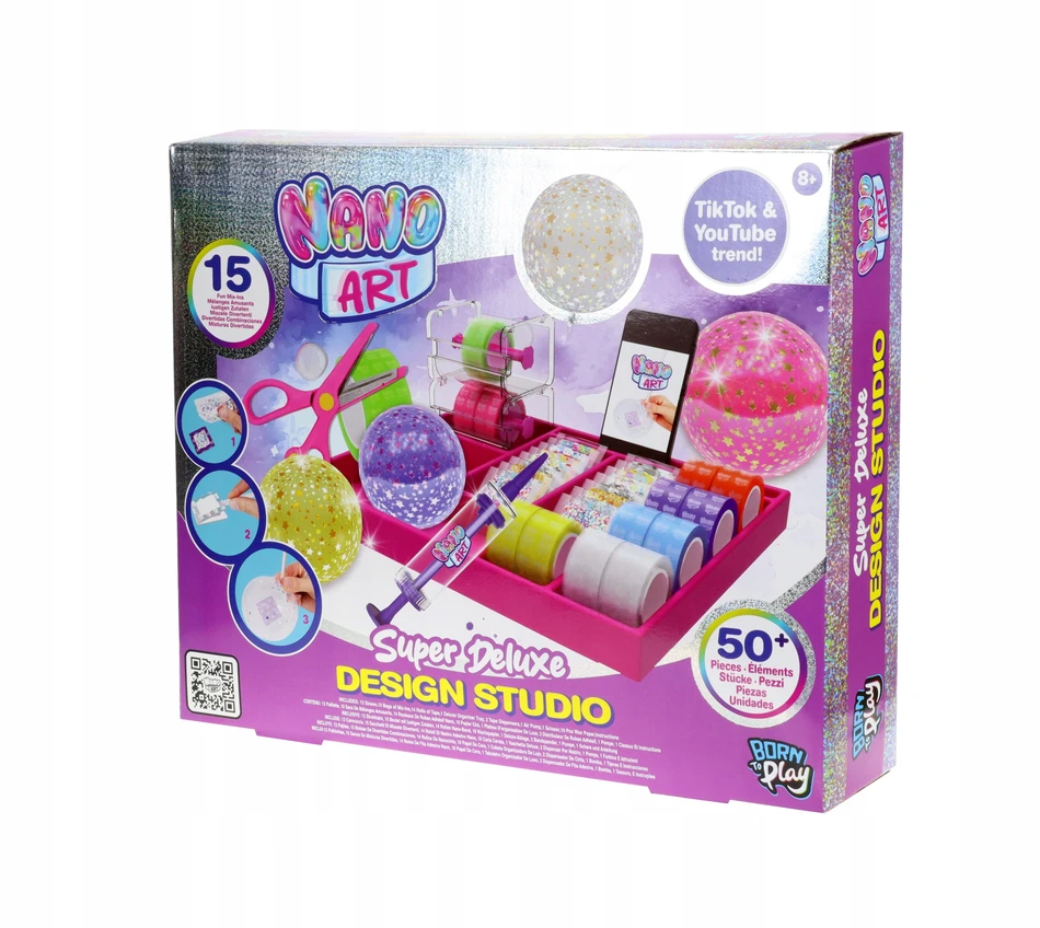 NANO ART Super Deluxe Design Studio kūrybinis rinkinys nano juostos organizatorius