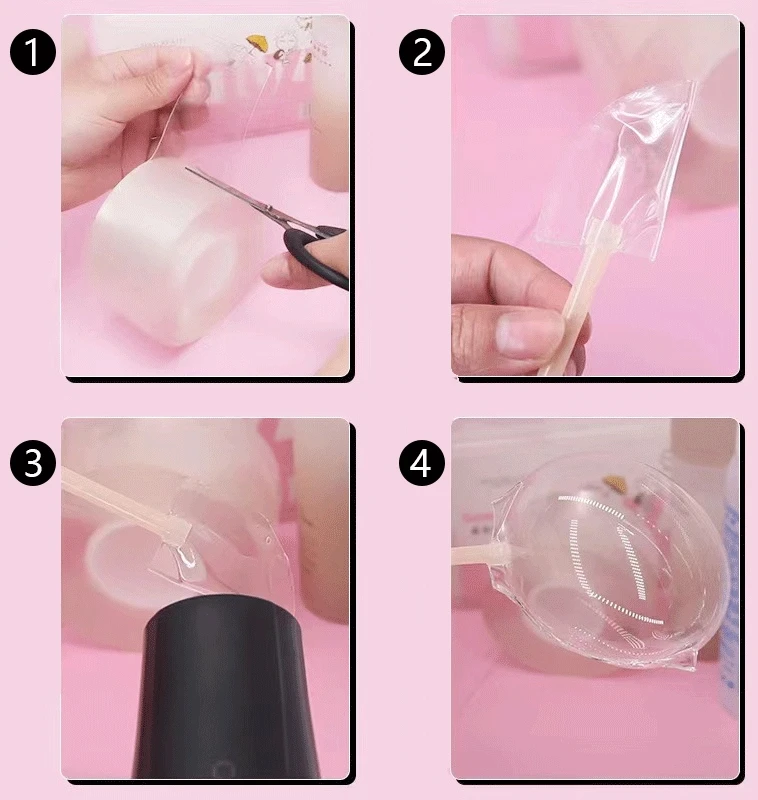 NANO JUOSTOS RINKINYS BUBULĖLIŲ PŪTIMO DIY Blow Bubble Dvipusis
