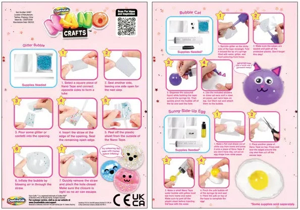 Orbico Nano Tape pučiamųjų modeliavimui Nano Craft užpildyk ir spausk draugus 52 vnt