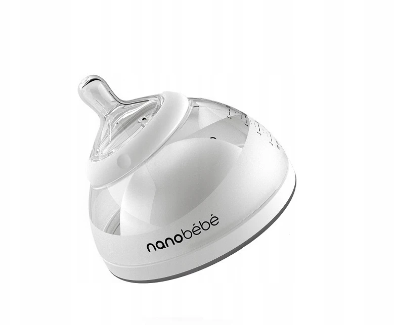 Nanobebe Maitinimo/maisto laikymo buteliukas 150 ml pilkas - folijos maišelis