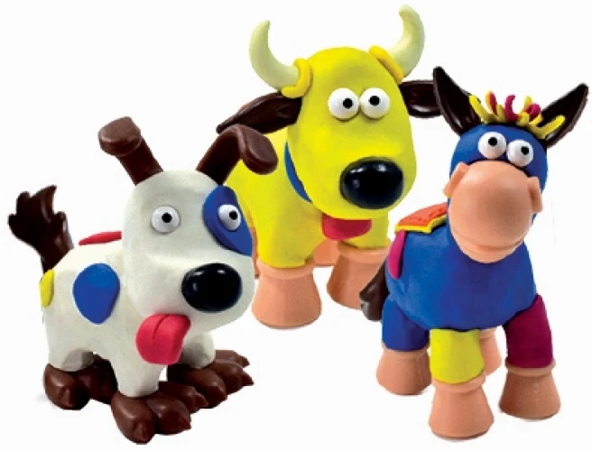 Nara Kūrybinis rinkinys vaikams: plastilinas, formelės, ferma, kilimėlis