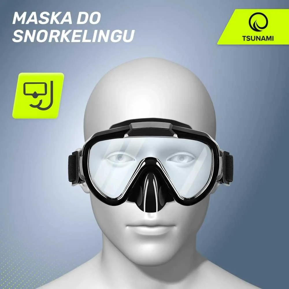 Nardymo ir snorkelingo kaukė nuo cunamio