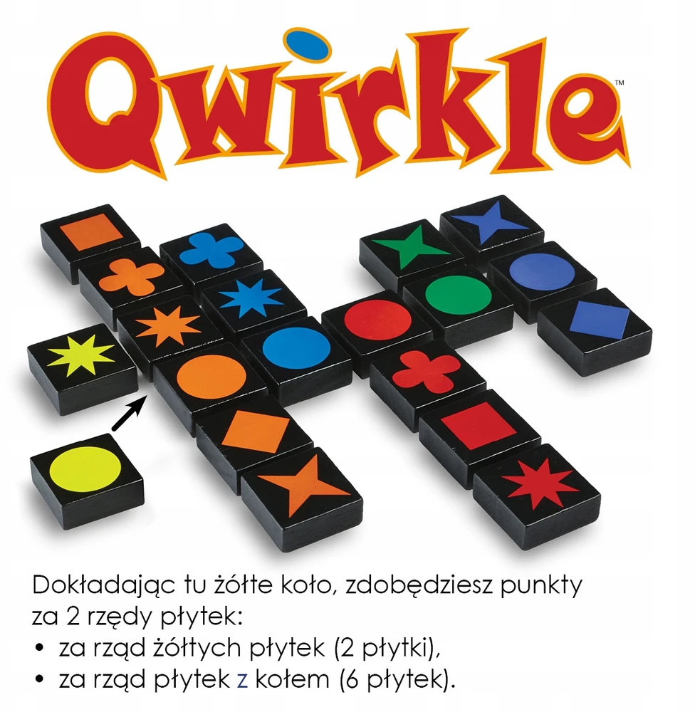Nasza Ksiegarnia QWIRKLE stalo žaidimai atitinka spalvas ir formas 6+ Mūsų knygynas