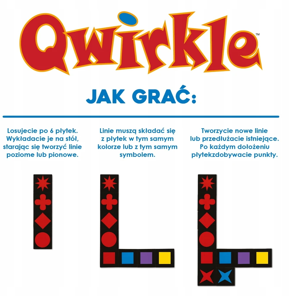 Nasza Ksiegarnia QWIRKLE stalo žaidimai atitinka spalvas ir formas 6+ Mūsų knygynas