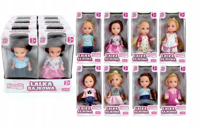 Natalia Lėlė Natalija 8 cm - 8 kolekciniai dizainai vaikams nuo 3 metų