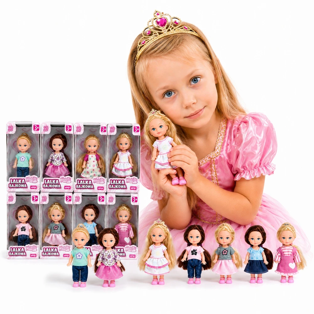 Natalia Lėlė Natalija 8 cm - 8 kolekciniai dizainai vaikams nuo 3 metų