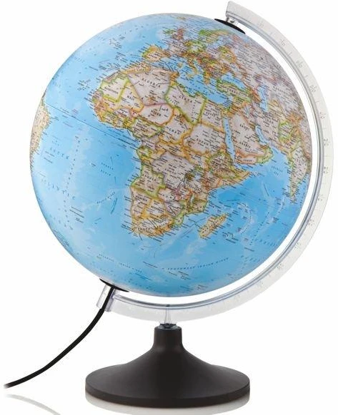 National Geographic politinis gaublys 30 cm, ryškių spalvų, anglų k.