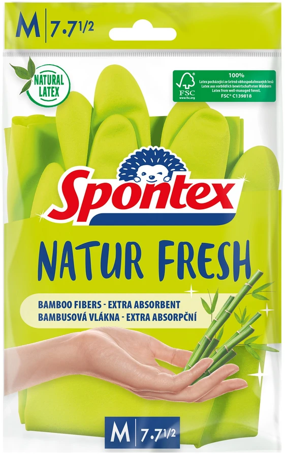 Latekso pirštinės Spontex Optimal, M, mėlyna, 1 pora