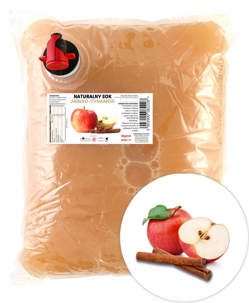 NATŪRALIOS SPAUSTOS OBUOLIŲ CINAMONO SULTYS 3 VAIKAMS