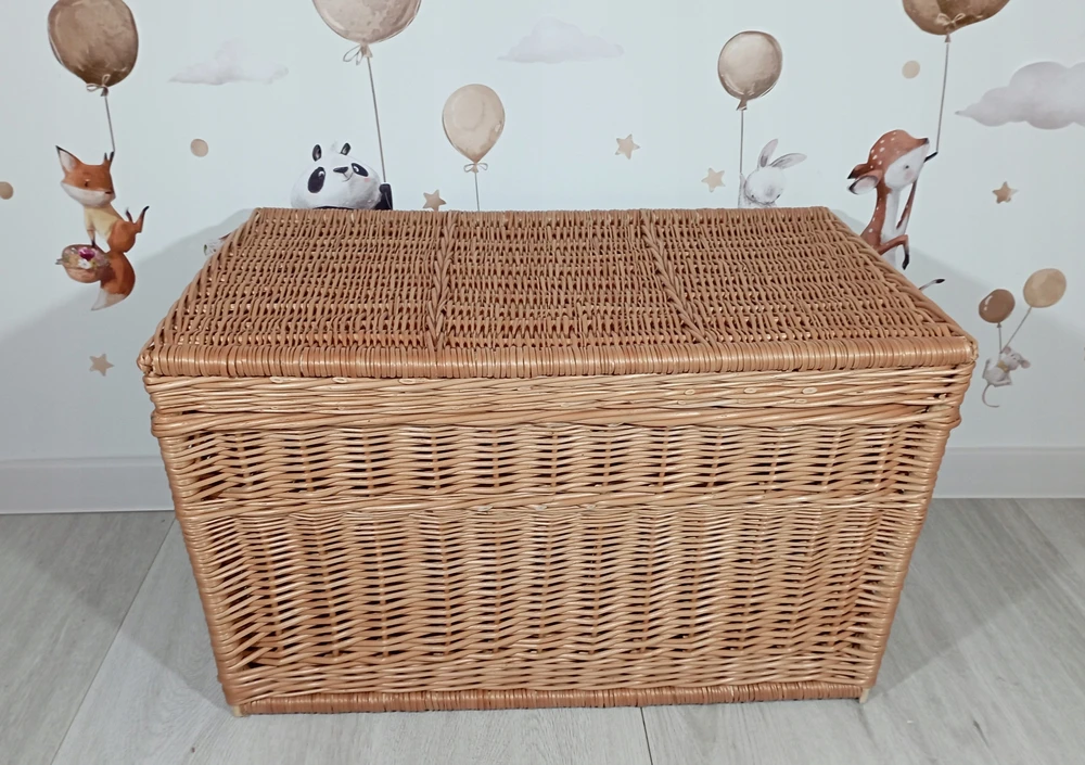 Natūralios vytelės bagažinė Basket TOY krūtinė 70cm