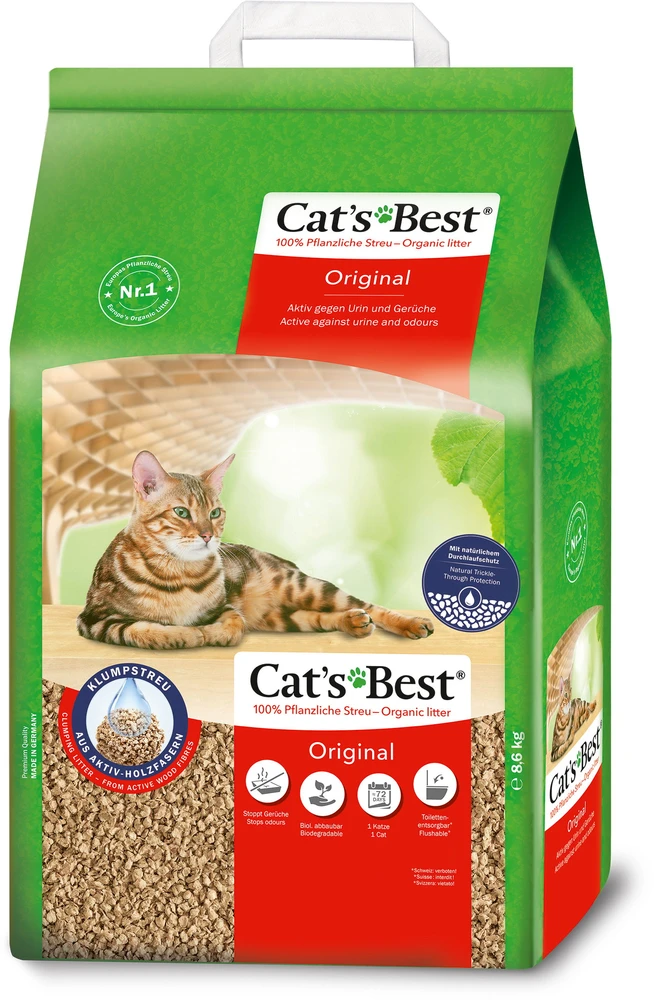Cats Best OkoPlus Original Natūralus kraikas katėms 10L