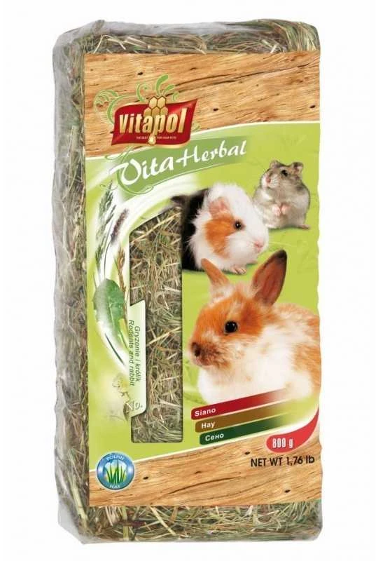 Vitapol natūralus šienas graužikams ir triušiams 800g