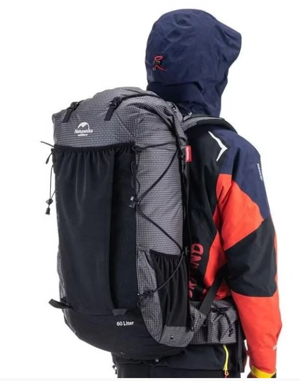 NATUREHIKE NH19BP095 žygio kuprinė 60L+5L juoda