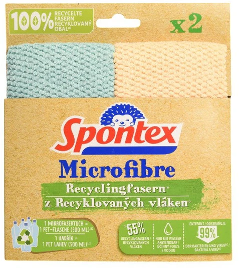 Spontex Šluostė mikropluošto Magic Effect 20.5x22cm, 2vnt