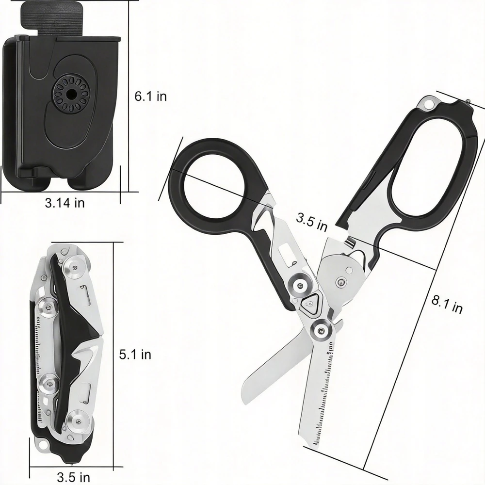 NAUJOS RAPTOR gelbėjimo žirklės MULTITOOL 6 IN 1
