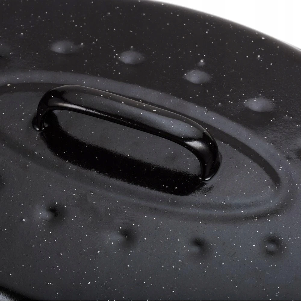 Nava Emaliuota keptuvė, žąsų kepimo skarda su dangčiu mėsai kepti, 5L