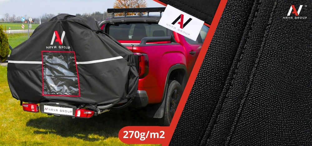 Nava Group Dangtis 3–4 dviračiams ant PRO bagažo kablio transportavimui, atsparus vandeniui