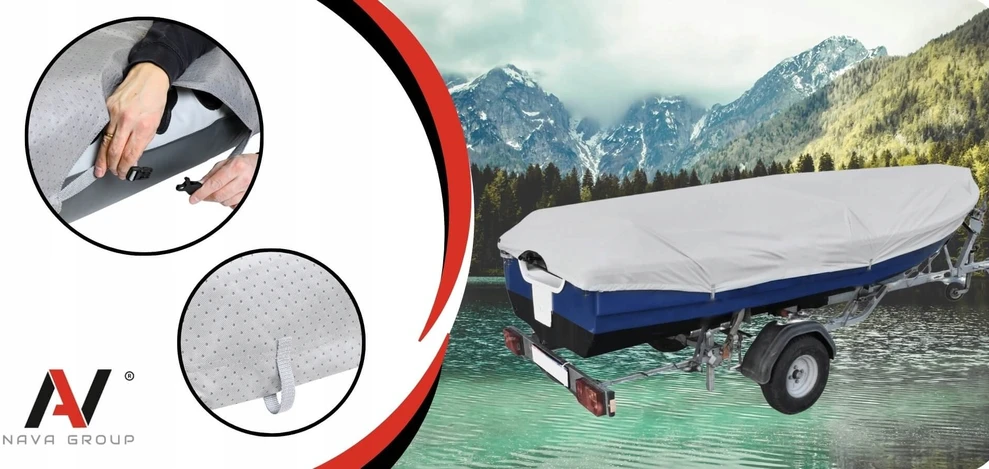 Nava Group Dangtis brezento dangtis žvejybinei valčiai 210g 360-390cm