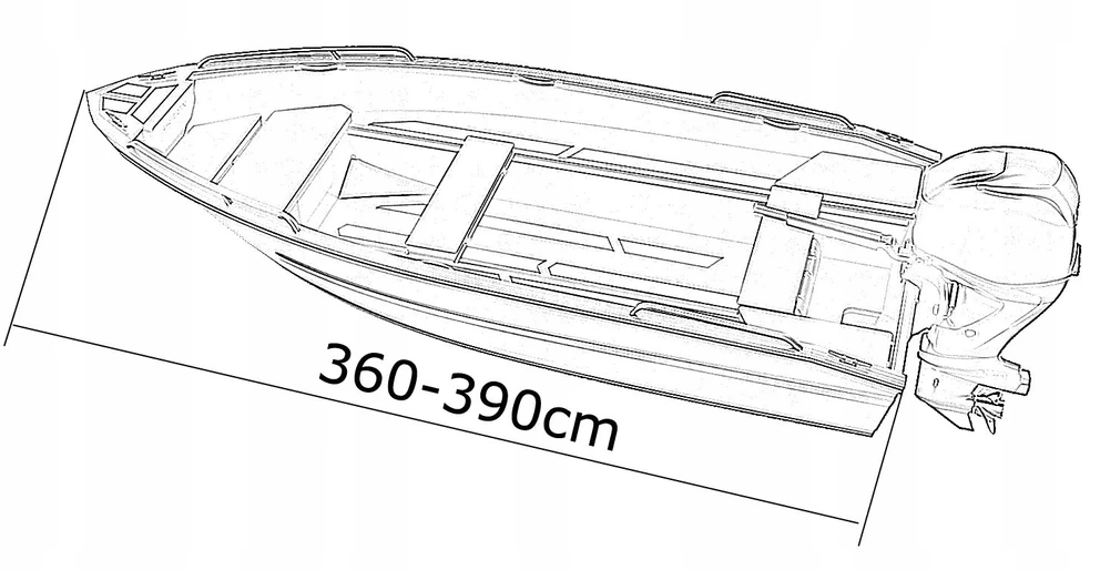 Nava Group Dangtis brezento dangtis žvejybinei valčiai 210g 360-390cm