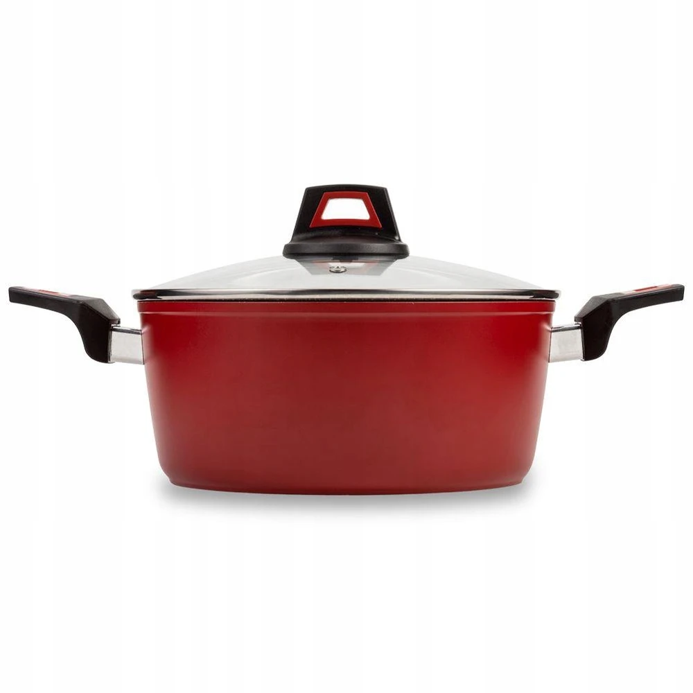 Nava Puodas granitas su stikliniu dangteliu TAURUS 28 cm, 6,2 l