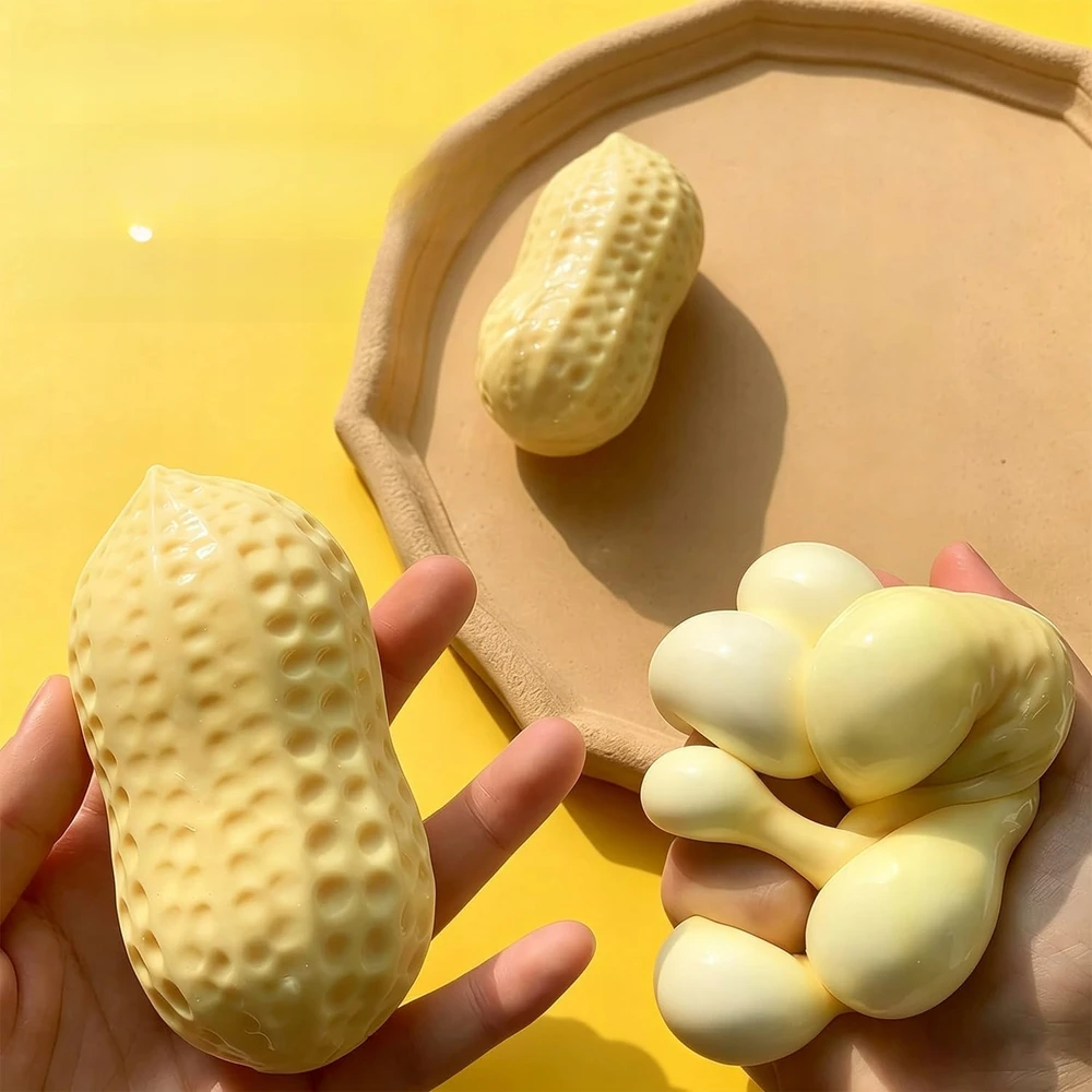 NawiToys ANTISTRESINIS ŽEMĖS RIEŠUTŲ SQUISHY SQUEEZING TPR-ATpalaiduojantis žaislas