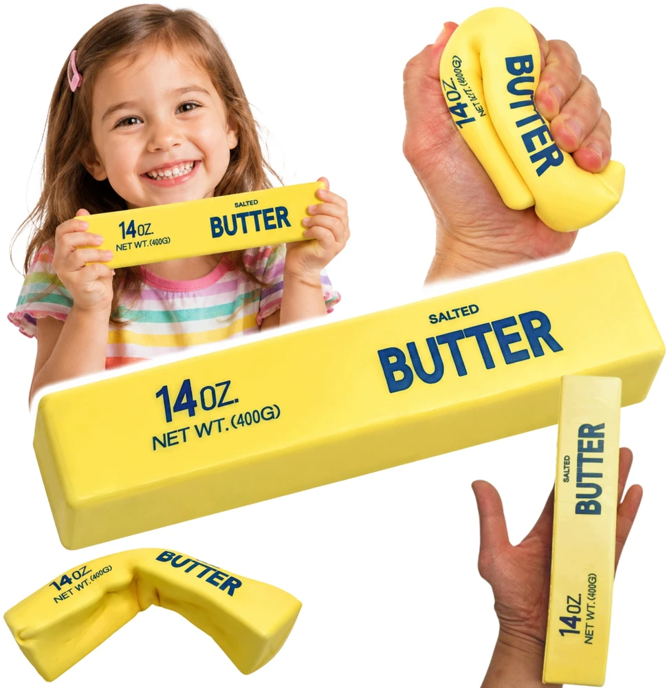 Nawitoys Pachnący Squishy GNIOTEK XXL 22cm Kostka Masła Salted Butter MASŁO DUŻY