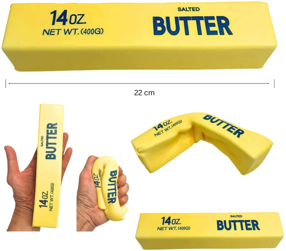 Nawitoys Pachnący Squishy GNIOTEK XXL 22cm Kostka Masła Salted Butter MASŁO DUŻY